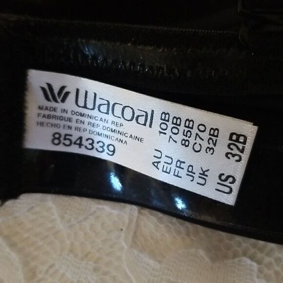 b tempted by Wacoal Women’s Black Ultra Soft Underwire Bra Sz-32B NWT - Picture 5 of 11